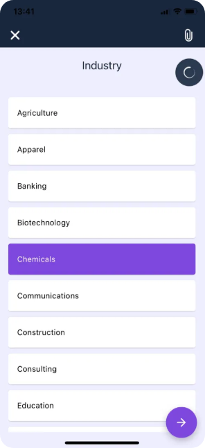 Romify multiple choice question flow example