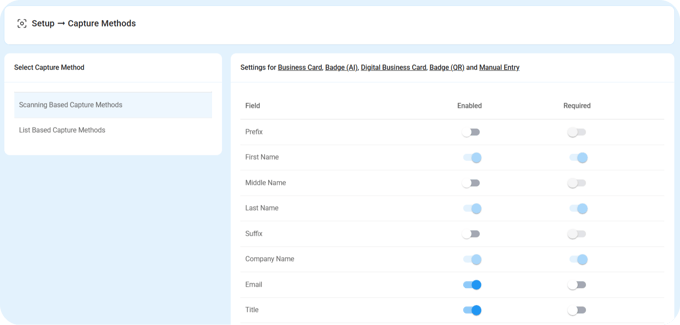 Romify lead capture settings
