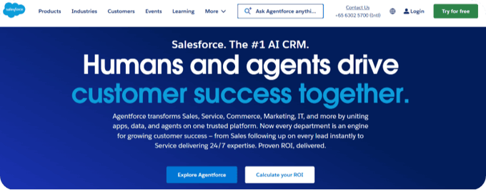 Salesforce homepage