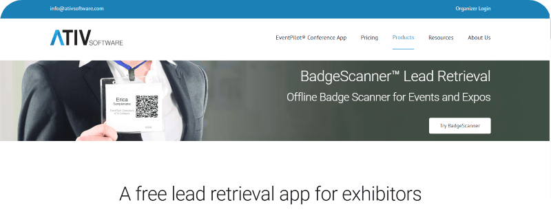 BadgeScanner homepage